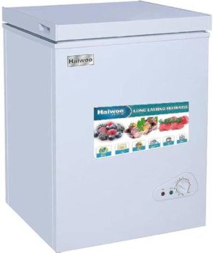 Haiwoo AMH007 Deep Freezer Storage, 150L Capacity, Mechanical Temperature Control, White | B0C6J6F4QB