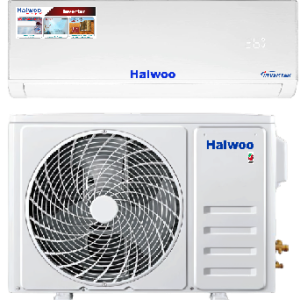 Haiwoo HSAI-18KTL Inverter Split Air Conditioner, 1.5 Ton Heat & Cool, Sleep & Eco Mode, Self-Diagnosis, Gold Fin with Copper Condenser, Corrosion Resistant, White | B0C99R2TC7