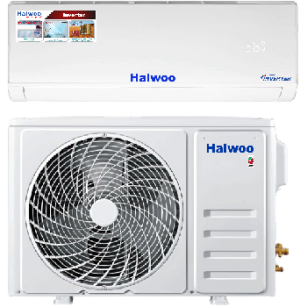 Haiwoo HSAI-18KTL Inverter Split Air Conditioner, 1.5 Ton Heat & Cool, Sleep & Eco Mode, Self-Diagnosis, Gold Fin with Copper Condenser, Corrosion Resistant, White | B0C99R2TC7