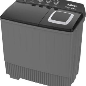 Haiwoo 20kg Twin Tub Semi Automatic Washing Machine, 12kg Spin, Mechanical Wash Timer, Intuitive Control, Durable Aluminum Spin Motor, 220-240v Voltage, 50 Hz, Gray | HWM2050X