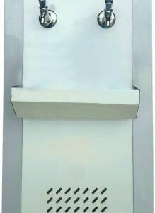 Haiwoo HW-30T2WC Water Cooler, 2-Tap, 25 Gallons Capacity, Built-In Cooling Function, Full Stainless Steel, Silver | HW-30T2WC