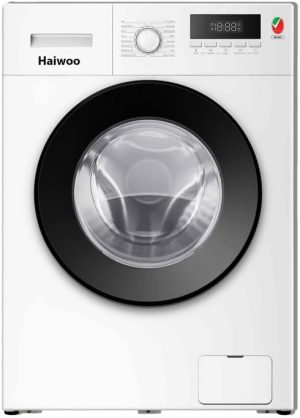 Haiwoo HWFL-12E12102 7Kg Front Load Washing Machine HWFL-12E12102, Speed1200 RPM Smart Unblance Protection, Memory Of Power Interrupt, Overheating Control, Child Lock Drum Clean, D47XW59.5XH85 Cm White