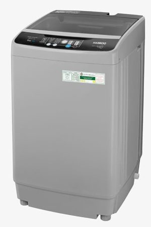 HAIWOO HWFTL-80L1258  8Kg Top Load Free Standing Washing Machine Fully Automatic, 8-Multi Programs, Hot & Cold Water Inlet, Stainless Steel Drum, Voltage AC 220-240V Model: HWTL-80L1258,1 Year Warranty