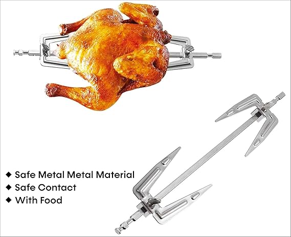 Haiwoo 120Lters Electric Oven Dual Thermostat Top & Bottom Heat With Independent Control, Rotisserie-Grill, Convection-Oven, Thermostat, Timer, Full Gray Body Colour HWEO-120RML - Image 3