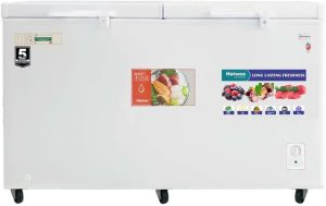 Haiwoo 650L Hdf-650 Wb Double Door Two Storage Basket Chest Freezer, Cfc Free, 1 Year Full Warranty, 5 Year Compressor Warranty | Voltage Ac 220-240V D75.5*W160.5*H90 Cm White