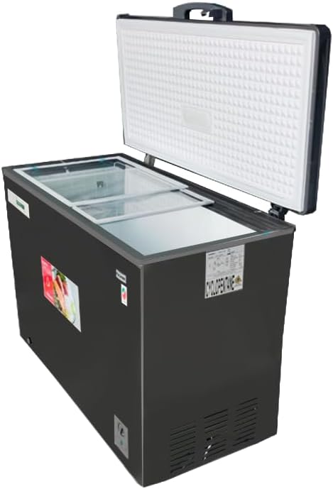 Haiwoo 250 Litre Chest Freezer, Single Door, Super Freezer Elite Series with Inner Glass, Storage Basket, HDF250WBG, Gray - Image 2